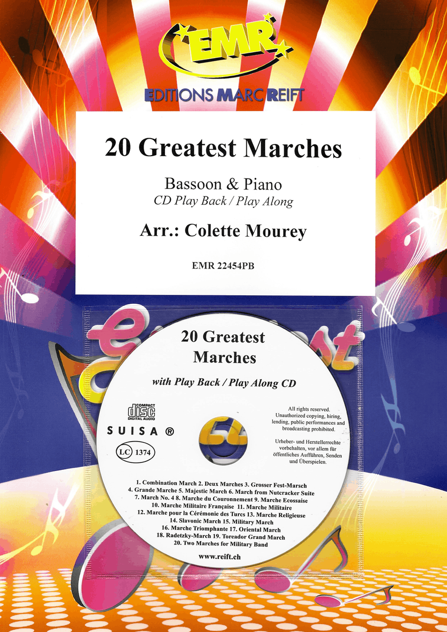 20 Greatest Marches 20 Greatest Marches Bassoon Solo scores gallery preview page 1