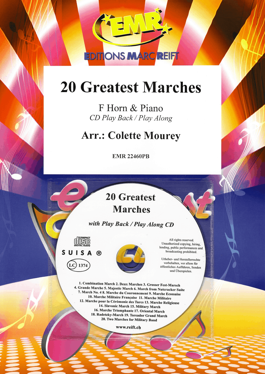 20 Greatest Marches 20 Greatest Marches Piano Accompaniment scores gallery preview page 1