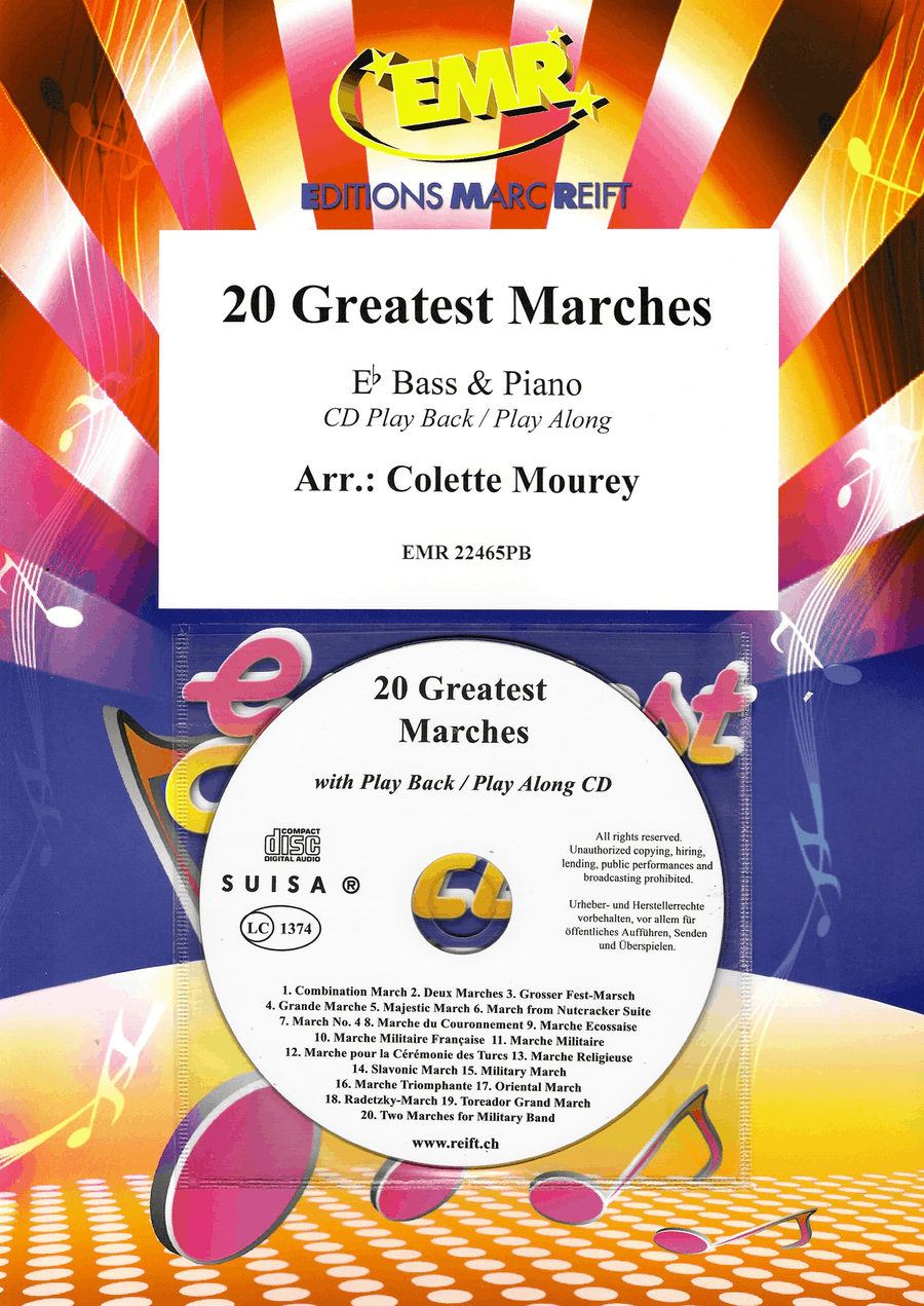 20 Greatest Marches 20 Greatest Marches Piano Accompaniment scores gallery preview page 1