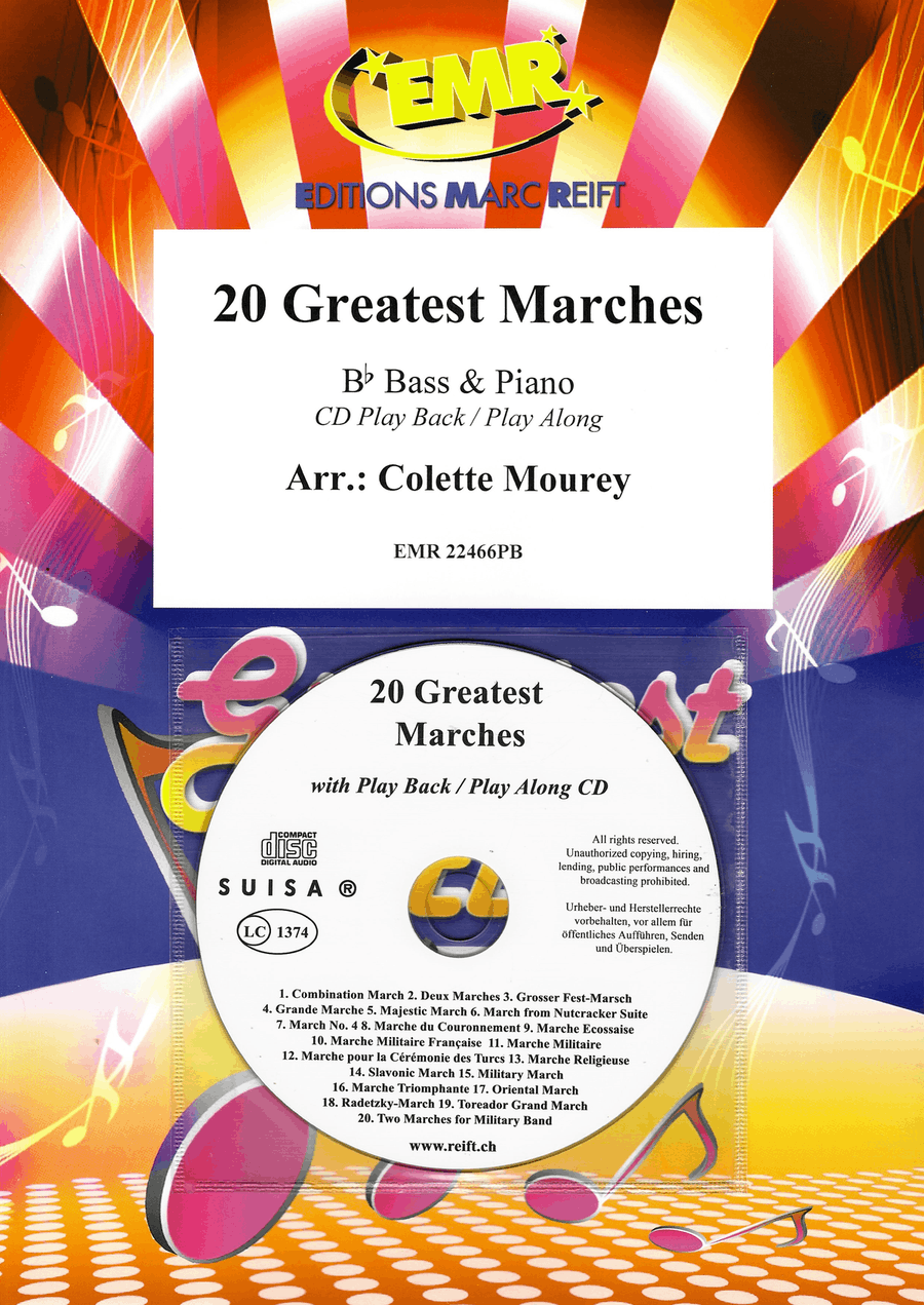 20 Greatest Marches 20 Greatest Marches Piano Accompaniment scores gallery preview page 1