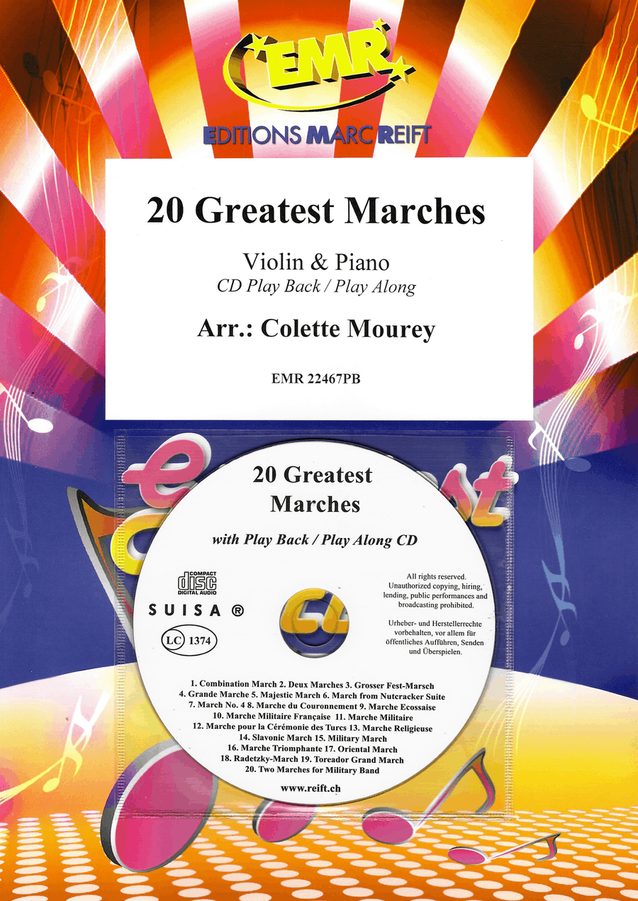 20 Greatest Marches 20 Greatest Marches Violin Solo scores gallery preview page 1