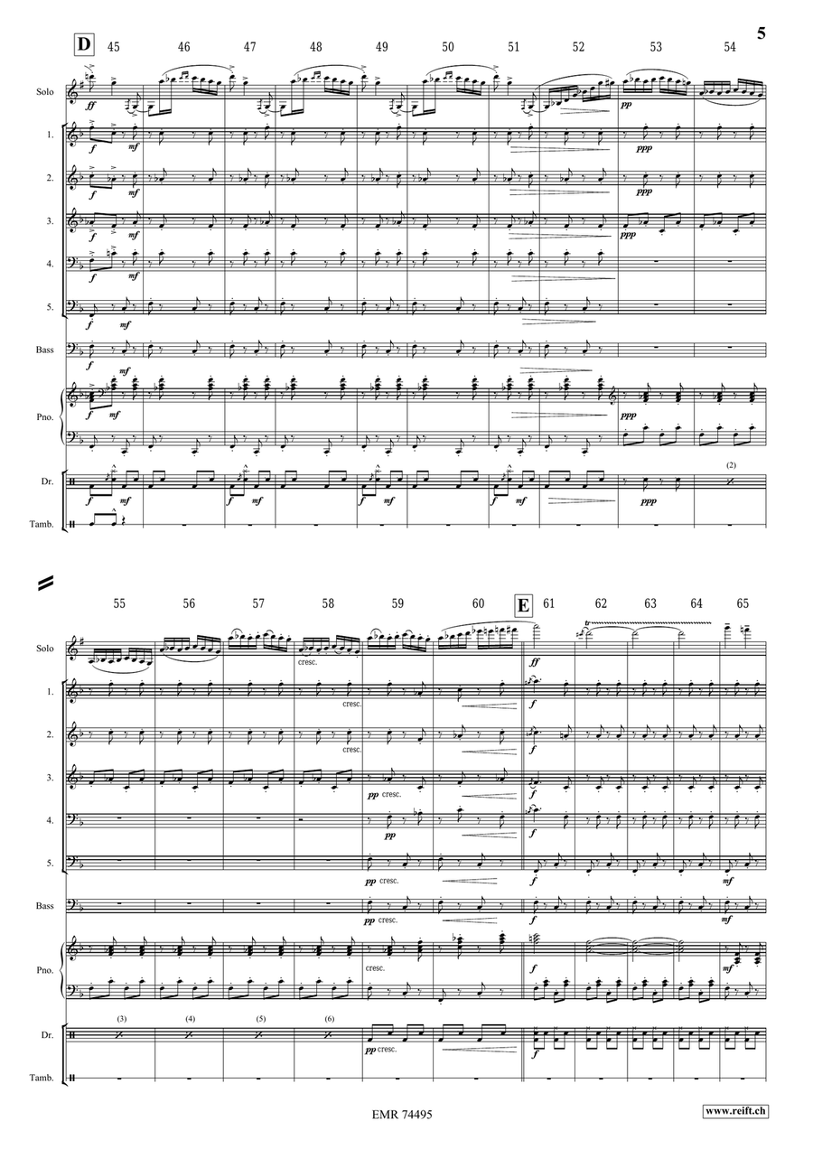 Ciocârlia Ciocârlia Woodwind Quintet scores gallery preview page 5