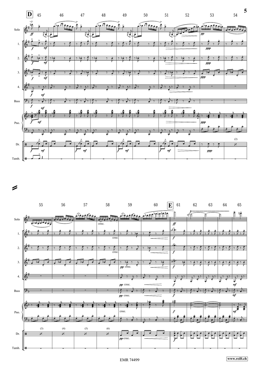 Ciocârlia Ciocârlia Clarinet Quartet scores gallery preview page 5