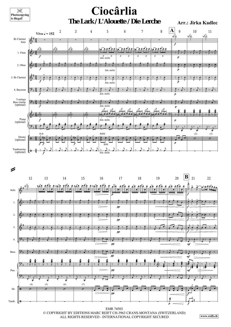 Ciocârlia Ciocârlia Bassoon scores gallery preview page 3
