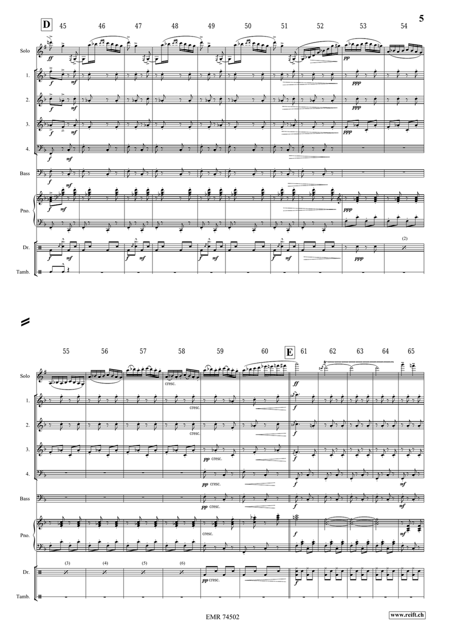 Ciocârlia Ciocârlia Clarinet Quartet scores gallery preview page 5
