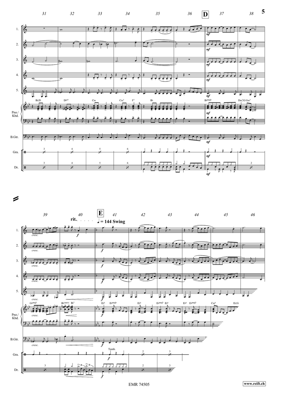 Amapola Amapola Clarinet Quintet scores gallery preview page 5