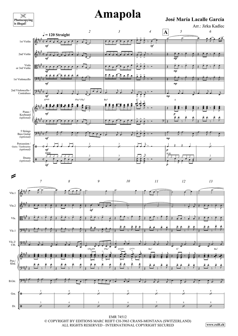 Amapola Amapola String Orchestra scores gallery preview page 3