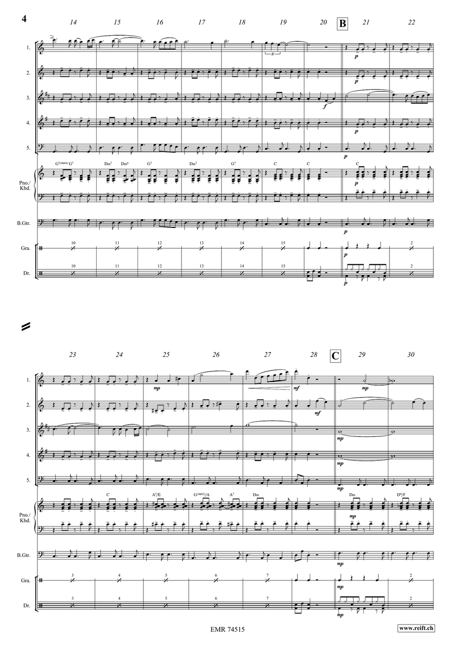 Amapola Amapola Woodwind Quintet scores gallery preview page 4