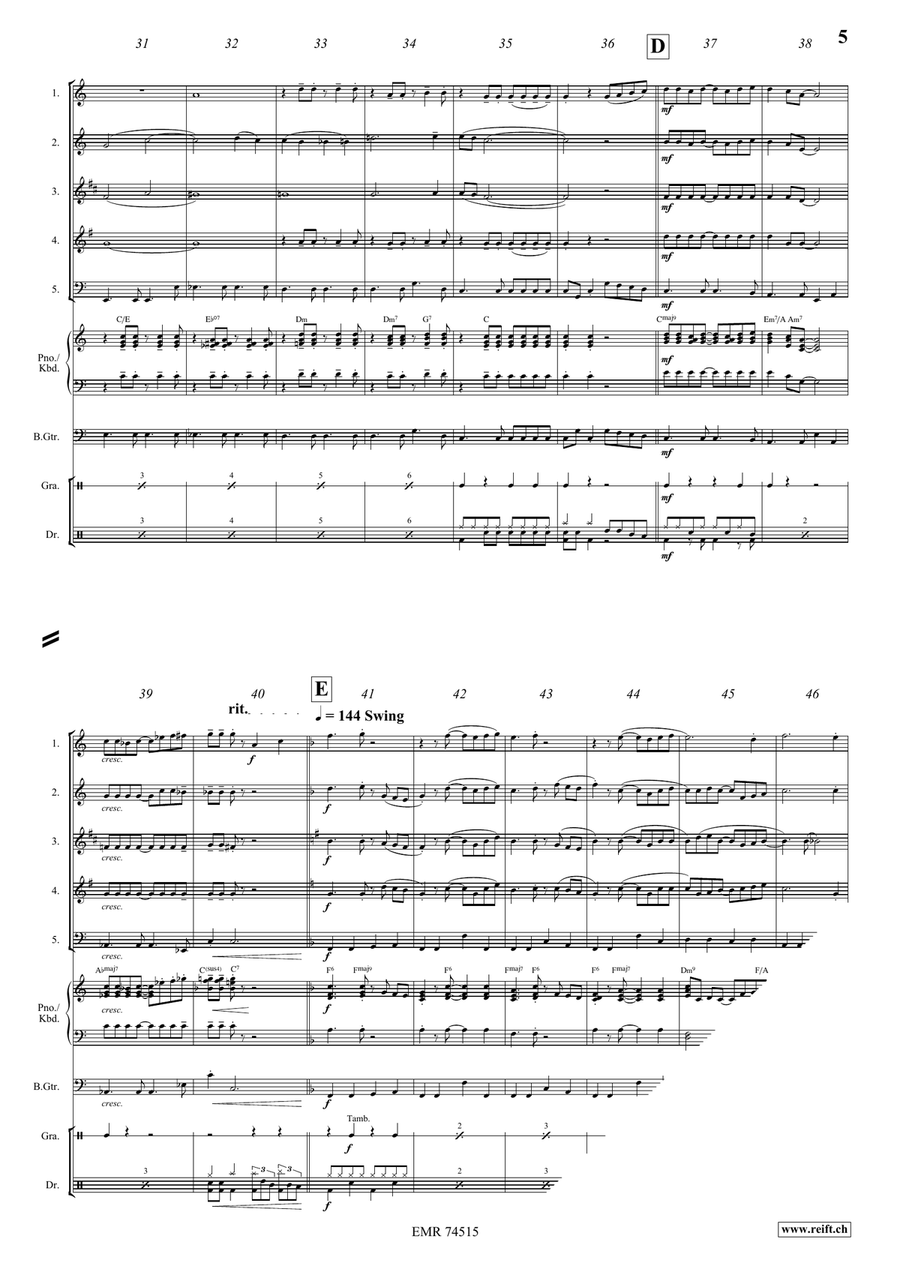 Amapola Amapola Woodwind Quintet scores gallery preview page 5