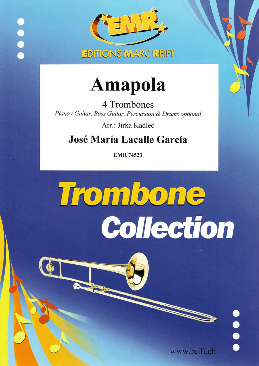 Amapola Amapola Trombone Quartet scores gallery preview page 1