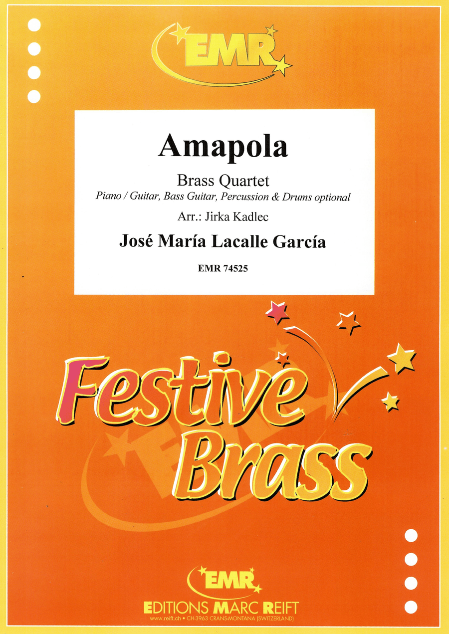 Amapola Amapola Brass Quartet scores gallery preview page 1