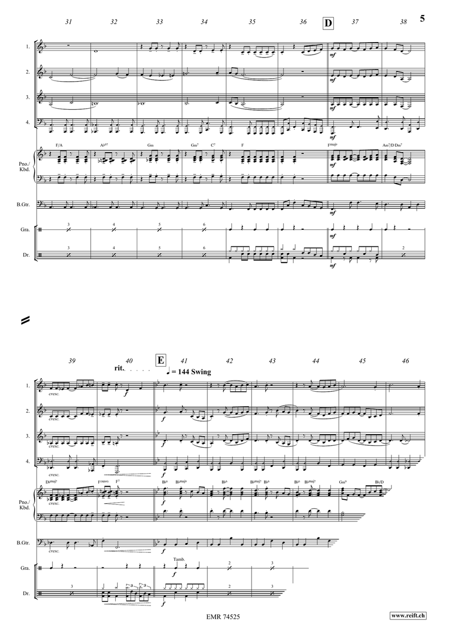 Amapola Amapola Brass Quartet scores gallery preview page 5
