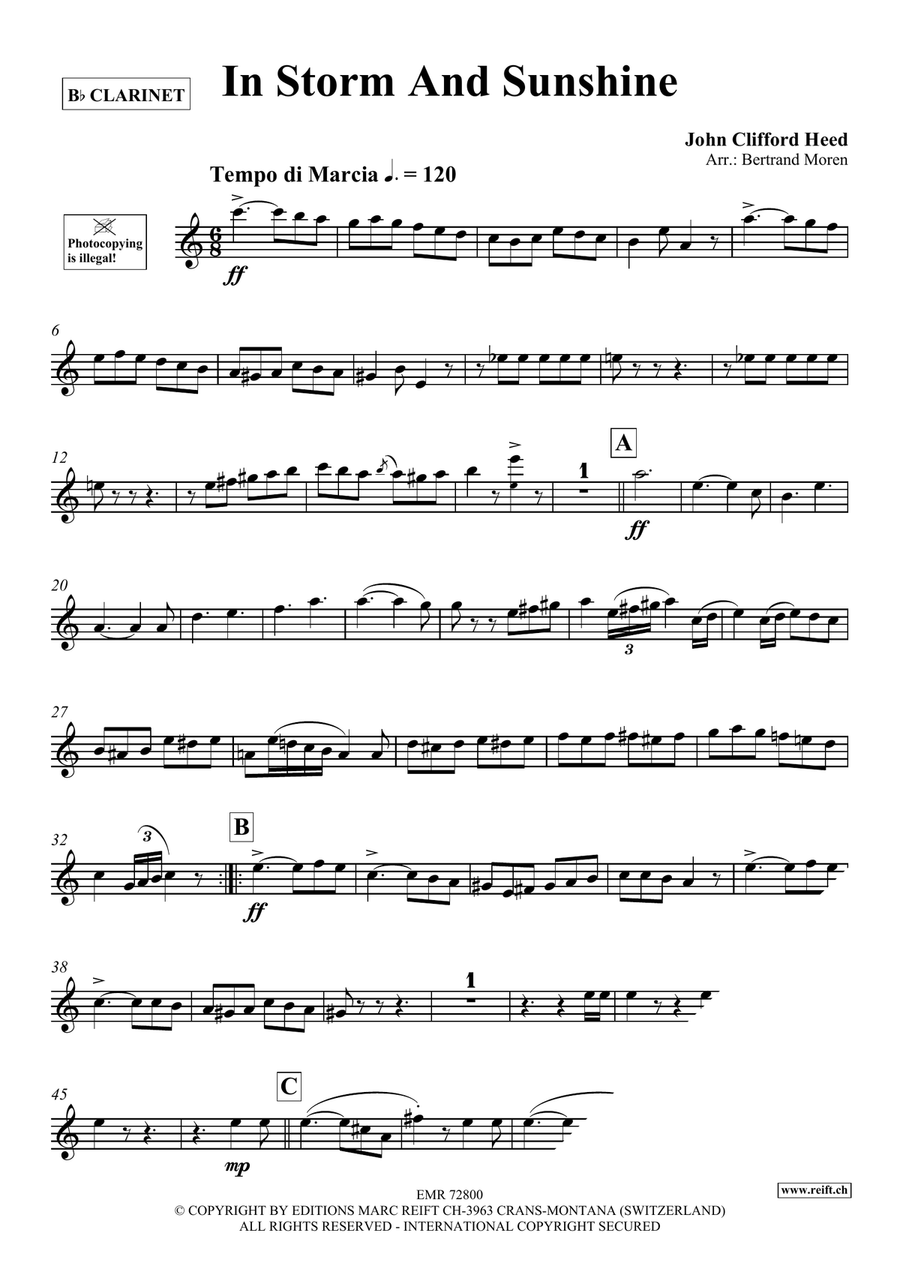 In Storm And Sunshine In Storm And Sunshine Clarinet Solo scores gallery preview page 3