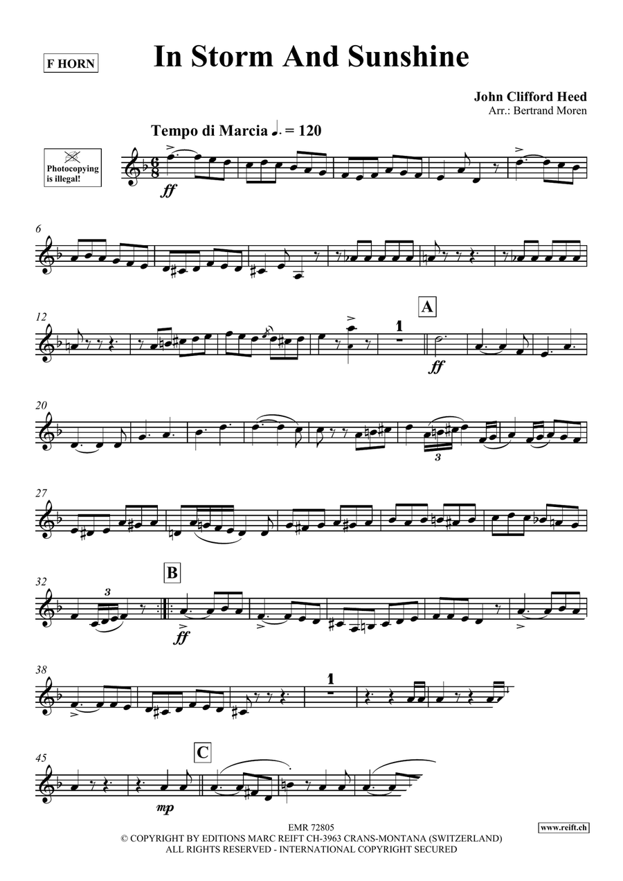 In Storm And Sunshine In Storm And Sunshine Horn scores gallery preview page 3