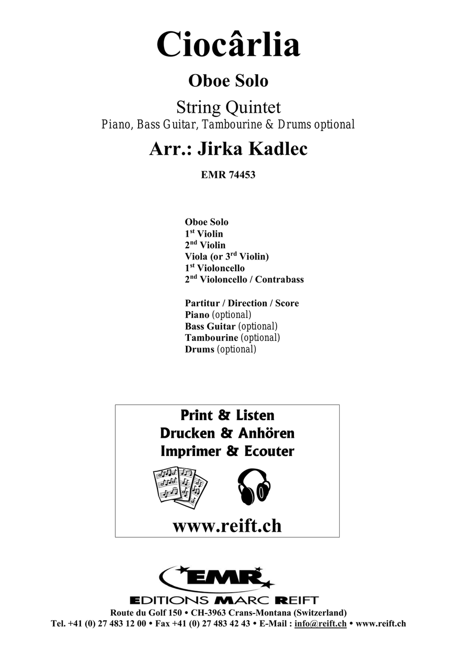 Ciocârlia Ciocârlia Oboe Solo scores gallery preview page 2