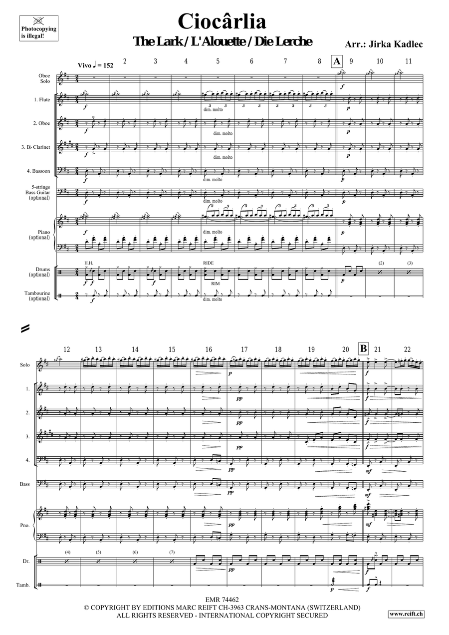 Ciocârlia Ciocârlia Bassoon scores gallery preview page 3