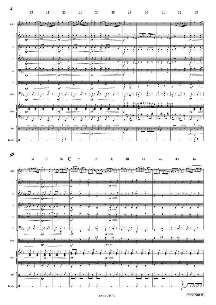 Ciocârlia Ciocârlia Bass Clarinet scores gallery preview page 4