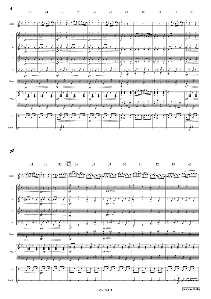 Ciocârlia Ciocârlia Bass Clarinet scores gallery preview page 4