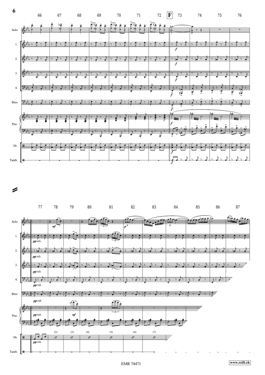 Ciocârlia Ciocârlia Bass Clarinet scores gallery preview page 6