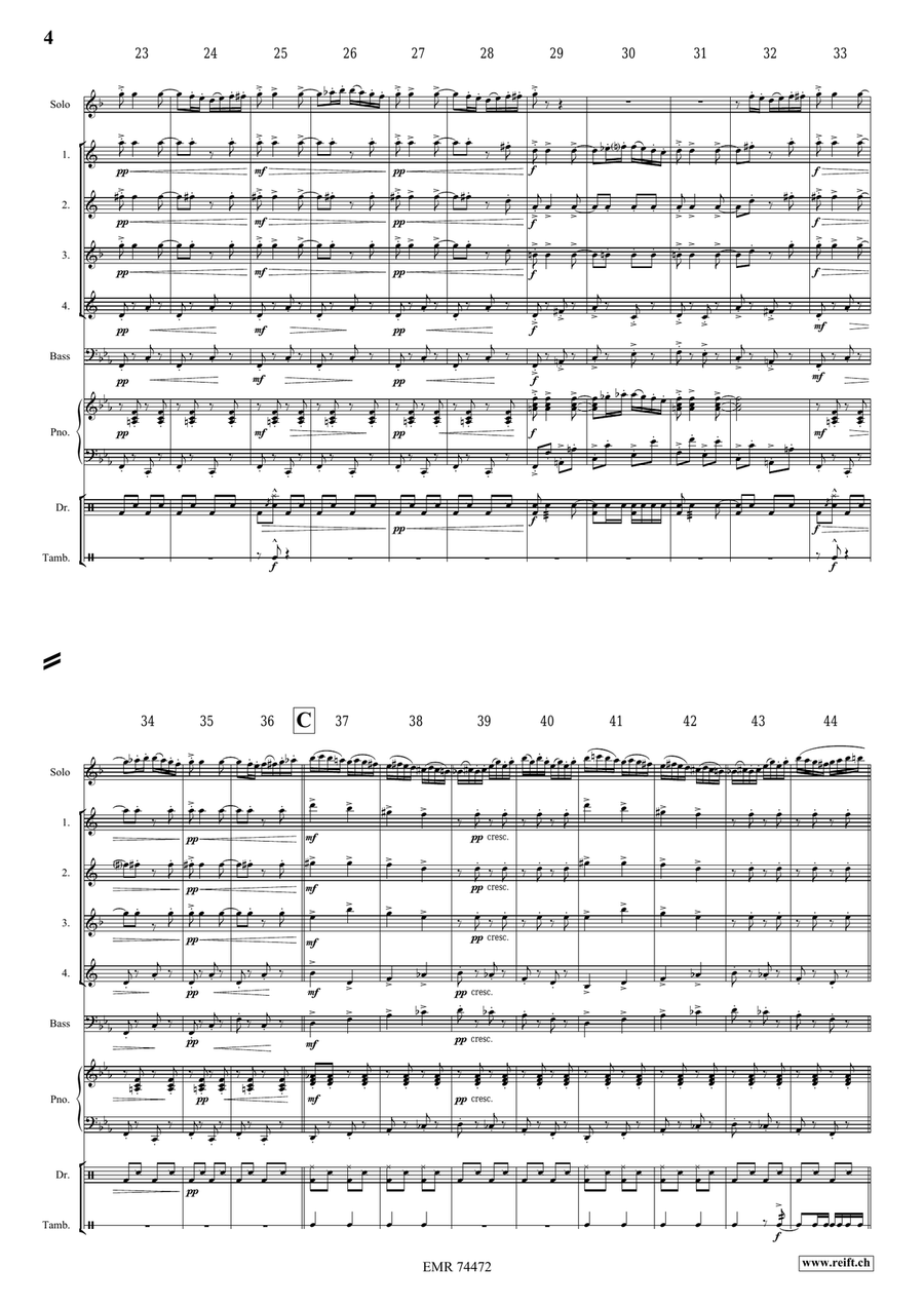 Ciocârlia Ciocârlia Tenor Saxophone scores gallery preview page 4