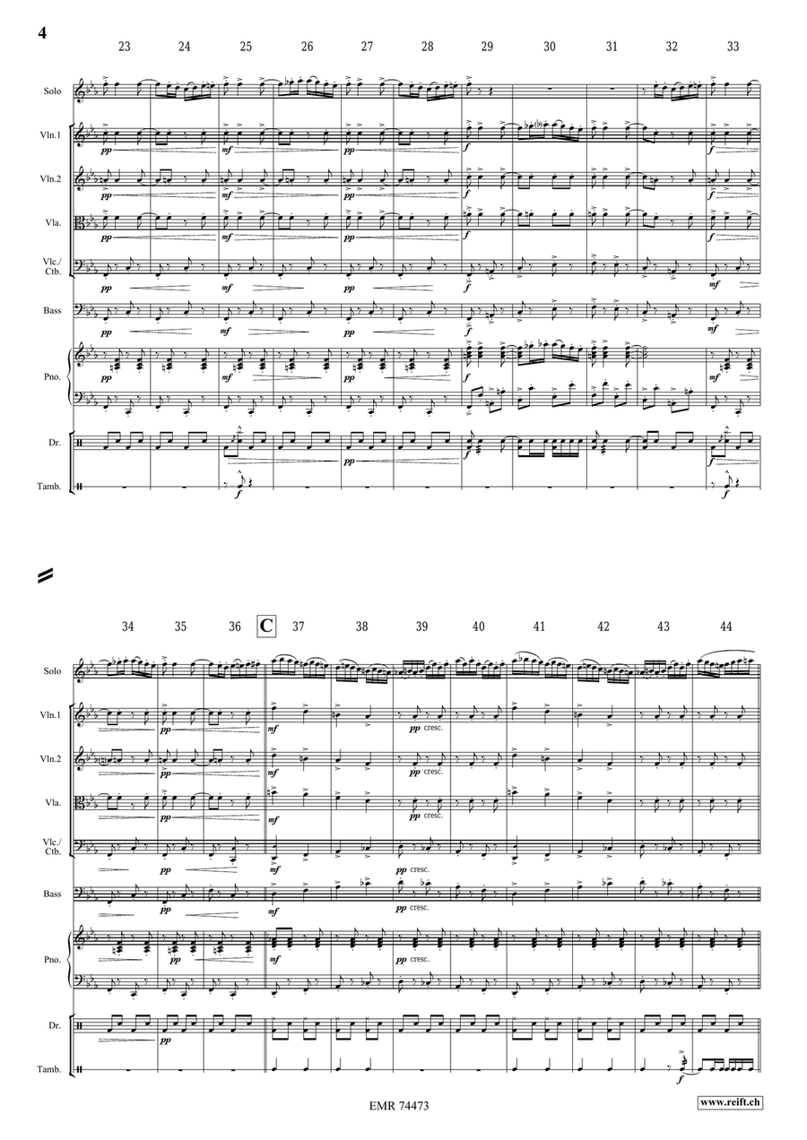 Ciocârlia Ciocârlia Bass Clarinet scores gallery preview page 4