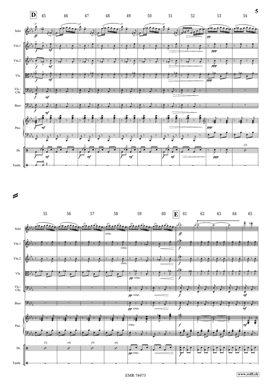 Ciocârlia Ciocârlia Bass Clarinet scores gallery preview page 5