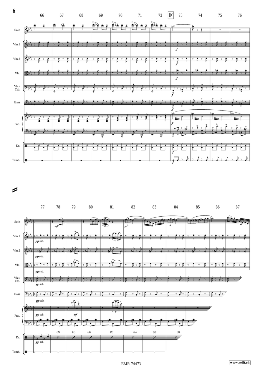 Ciocârlia Ciocârlia Bass Clarinet scores gallery preview page 6