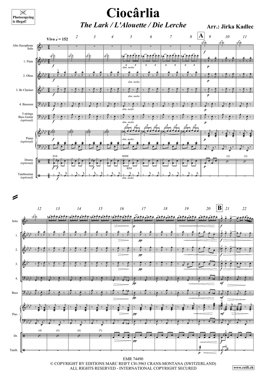 Ciocârlia Ciocârlia Bassoon scores gallery preview page 3