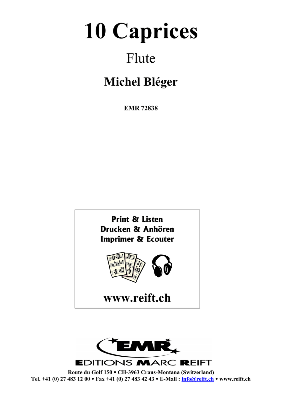 10 Caprices 10 Caprices Flute Solo scores gallery preview page 2