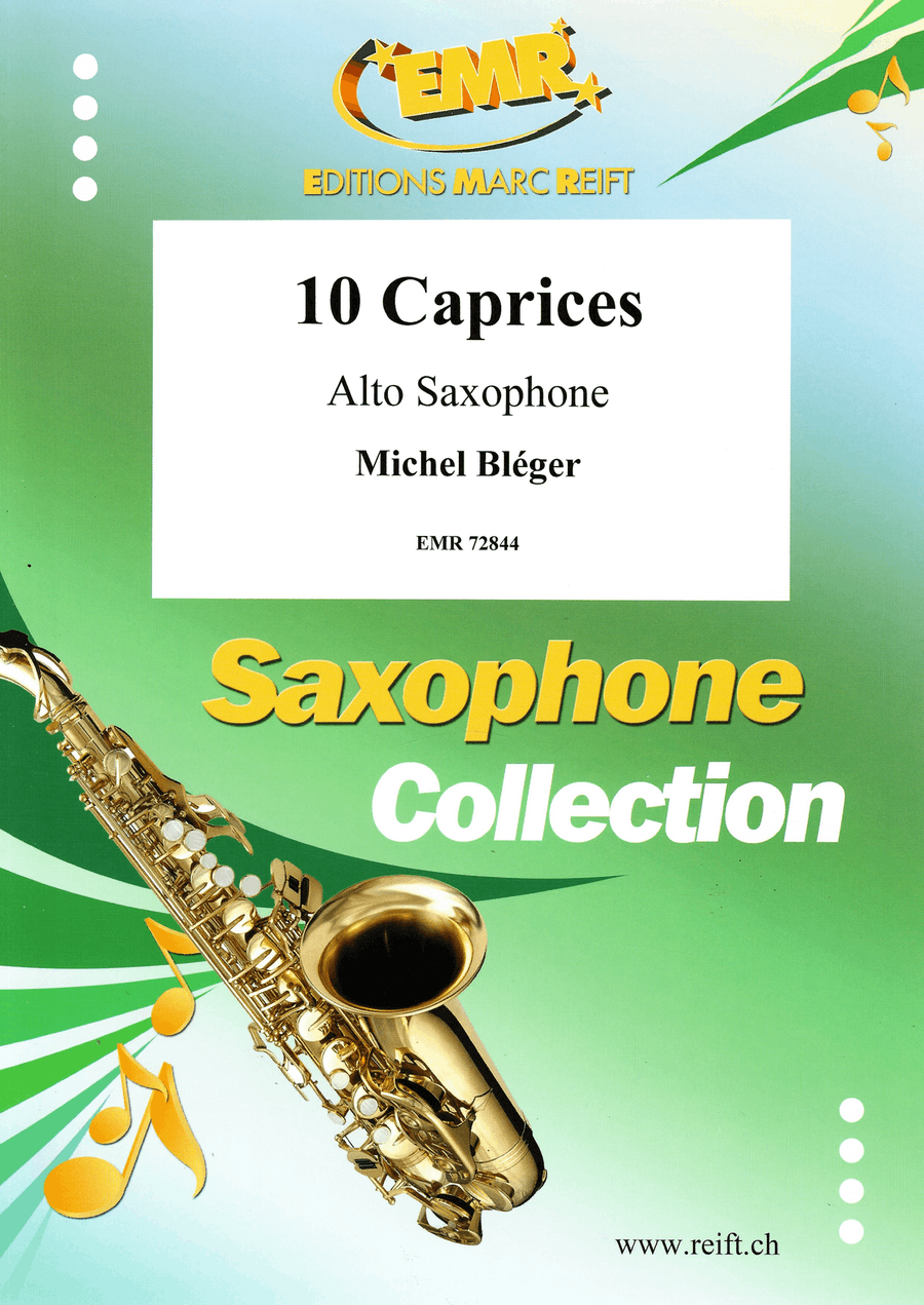 10 Caprices 10 Caprices Alto Saxophone scores gallery preview page 1