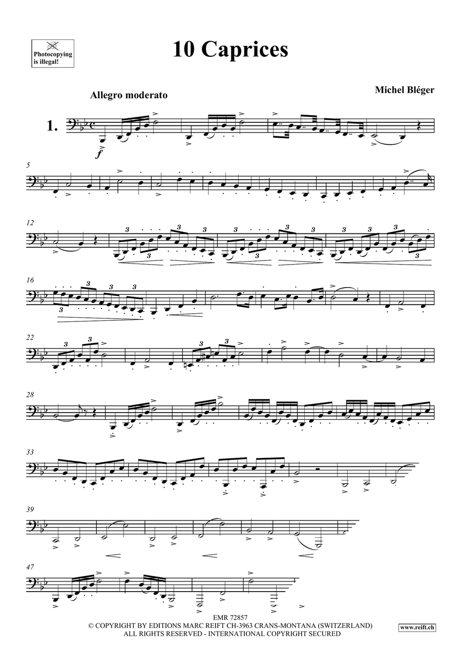 10 Caprices 10 Caprices Tuba scores gallery preview page 3