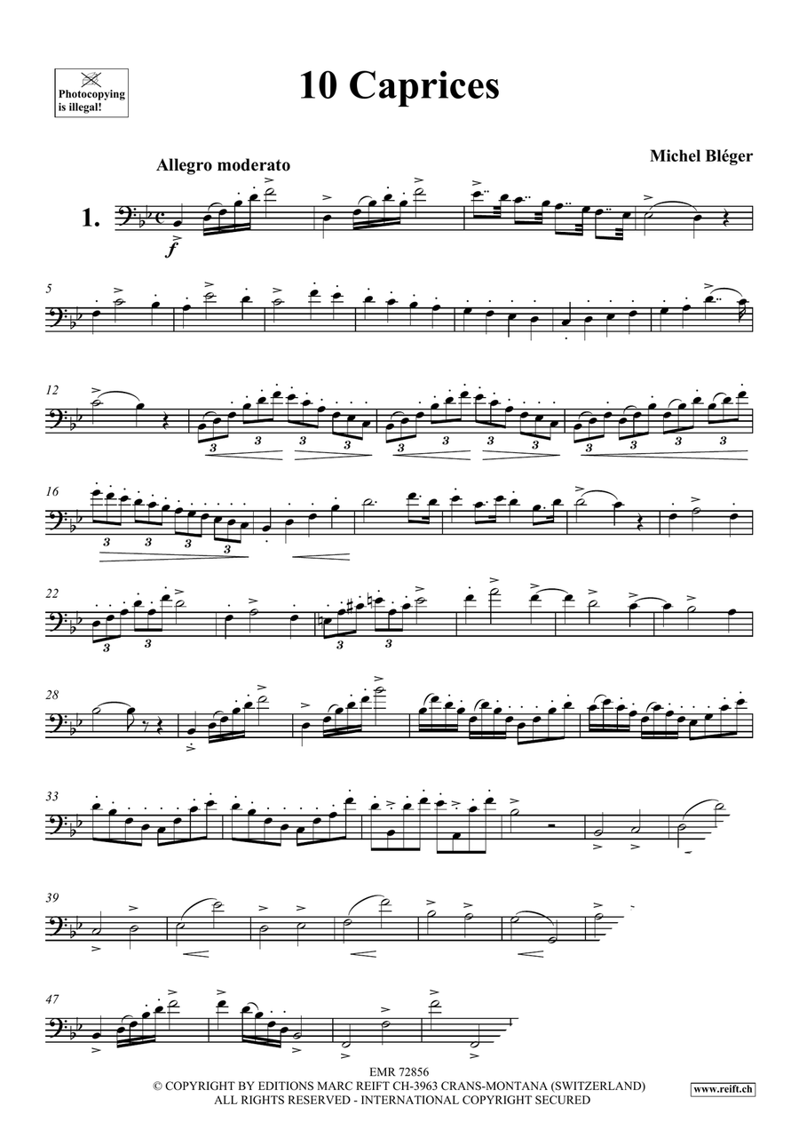 10 Caprices 10 Caprices Euphonium scores gallery preview page 3