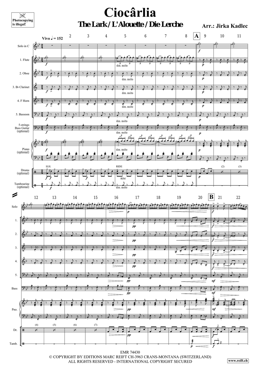 Ciocârlia Ciocârlia Bassoon scores gallery preview page 3