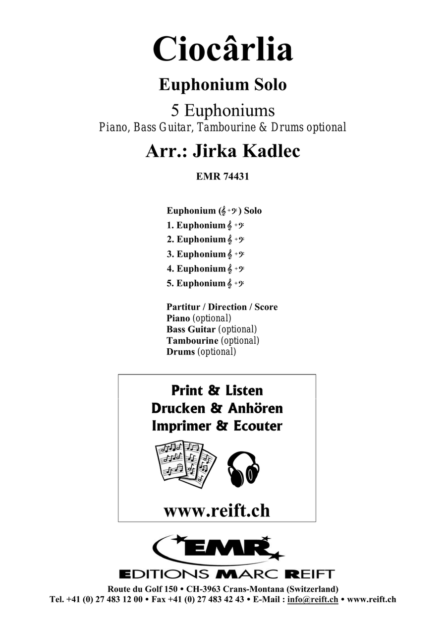 Ciocârlia Ciocârlia Euphonium scores gallery preview page 2