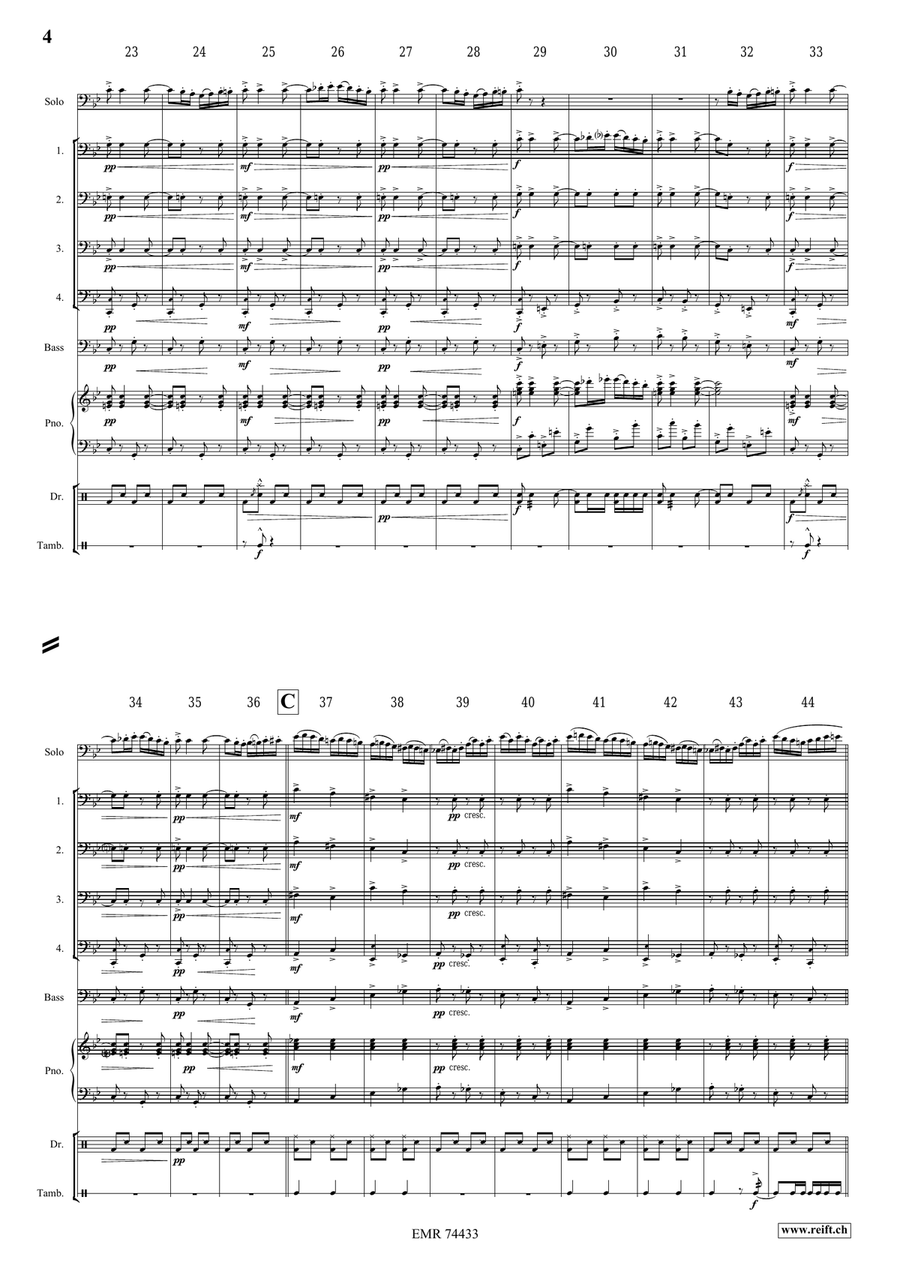 Ciocârlia Ciocârlia Trombone Quartet scores gallery preview page 4