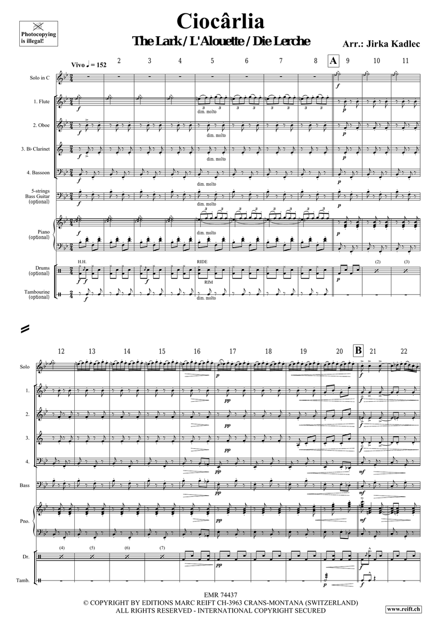 Ciocârlia Ciocârlia Bassoon scores gallery preview page 3