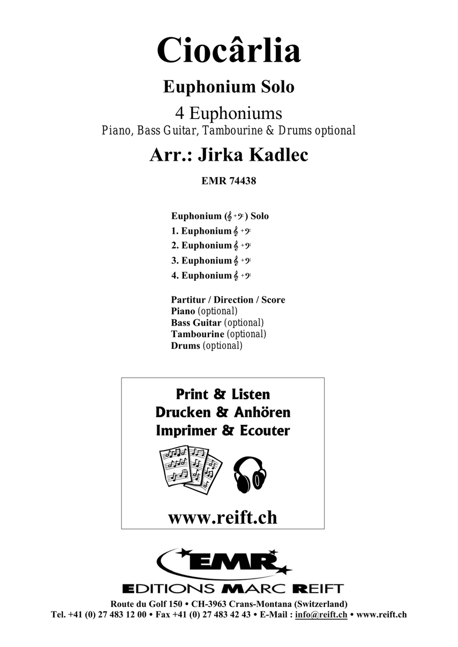Ciocârlia Ciocârlia Euphonium Quartet scores gallery preview page 2