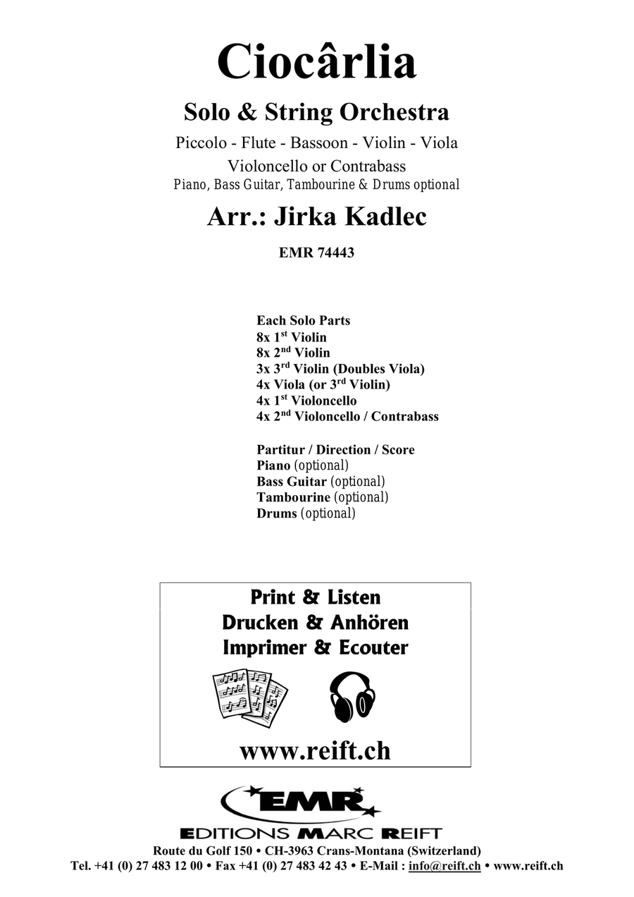 Ciocârlia Ciocârlia String Orchestra scores gallery preview page 2