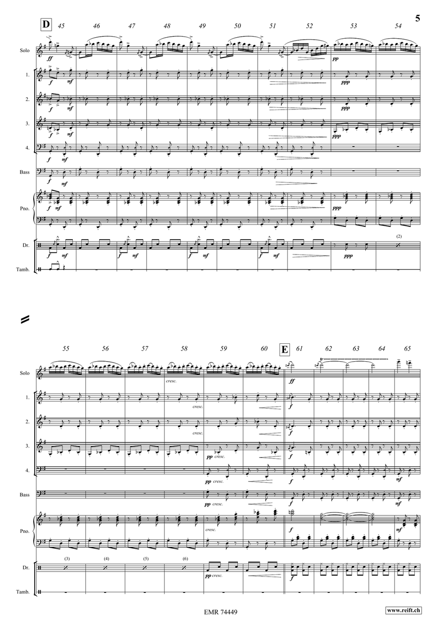 Ciocârlia Ciocârlia Woodwind Quartet scores gallery preview page 5