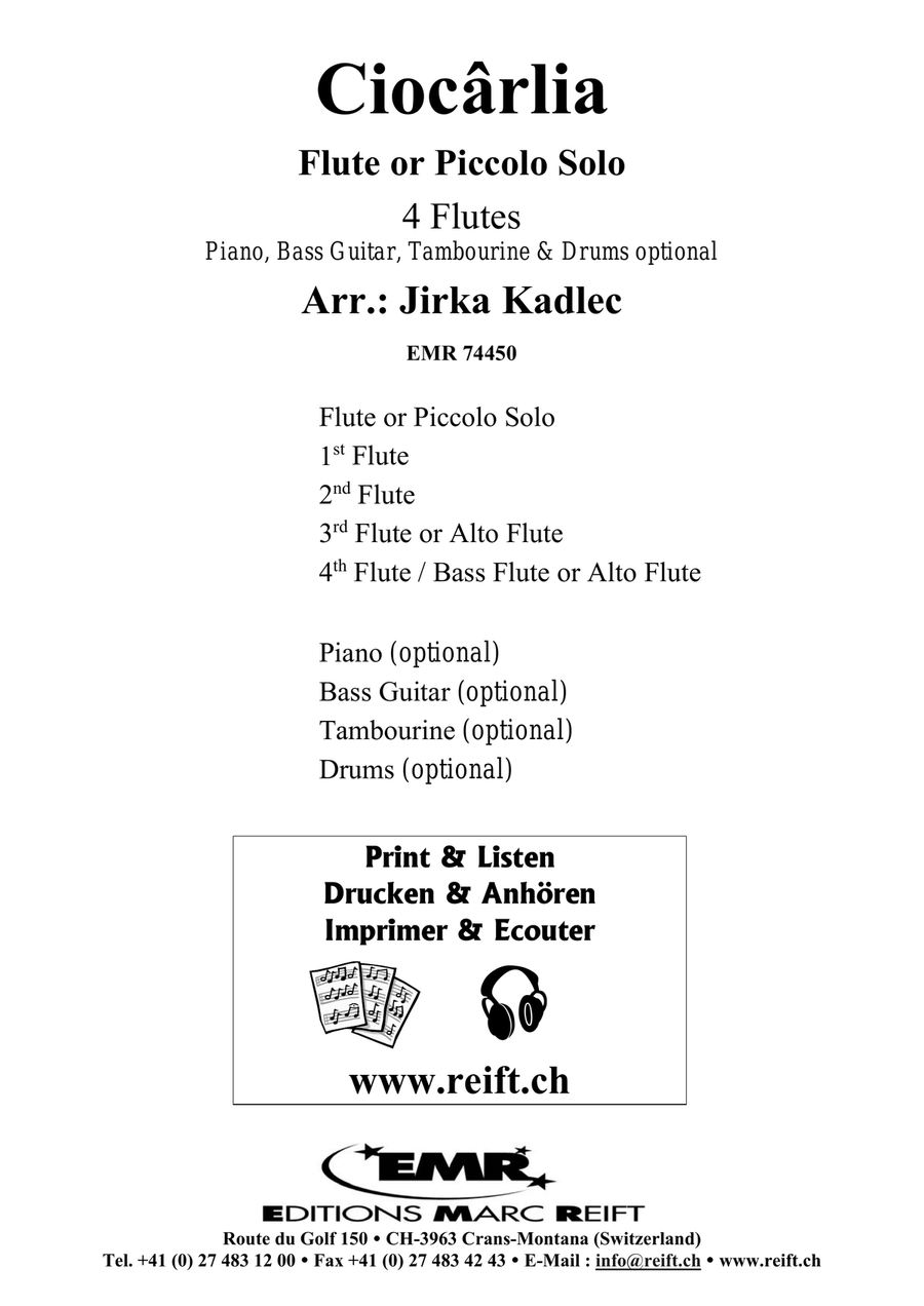 Ciocârlia Ciocârlia Flute Quartet scores gallery preview page 2