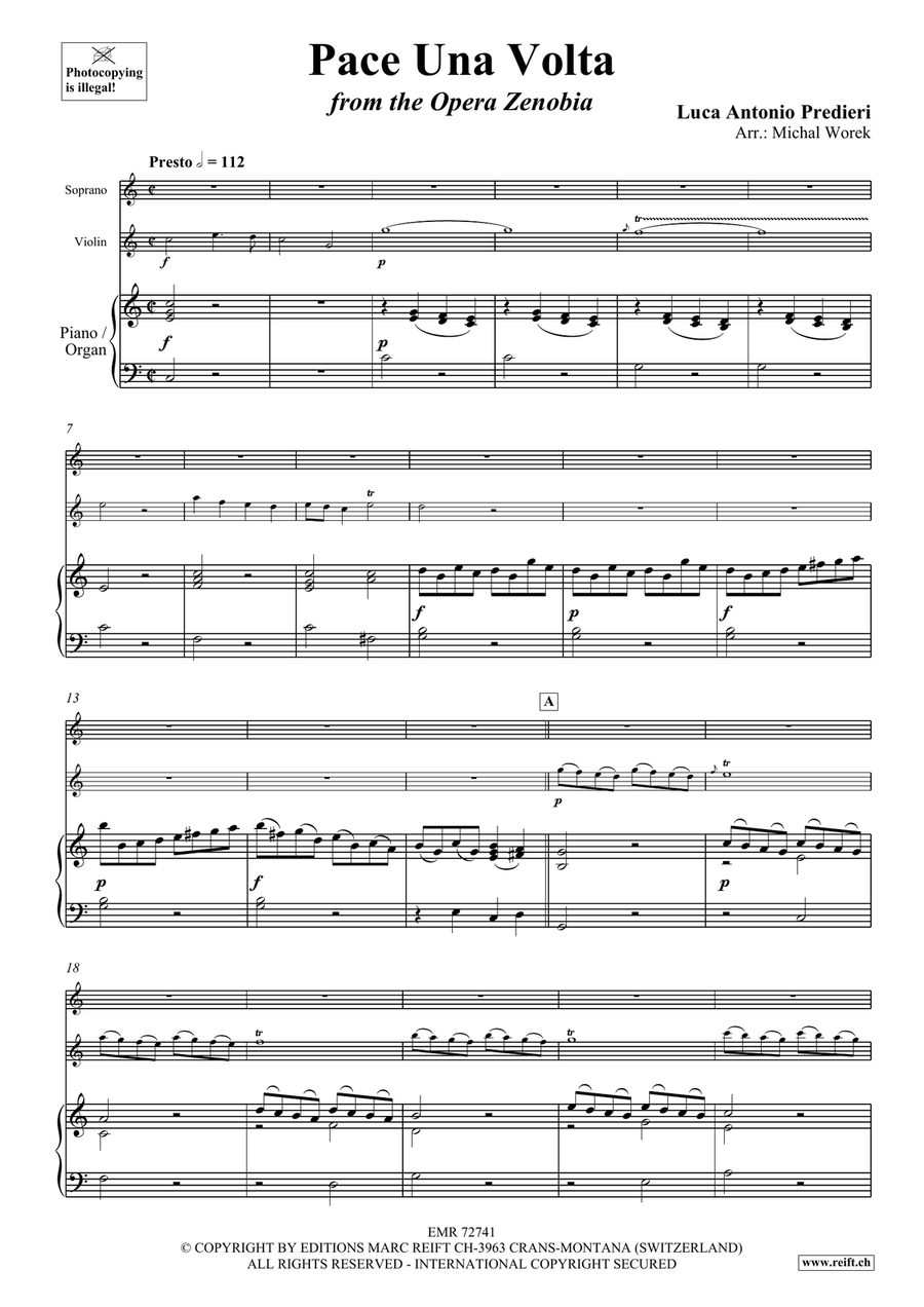 Pace Una Volta Pace Una Volta Violin scores gallery preview page 3