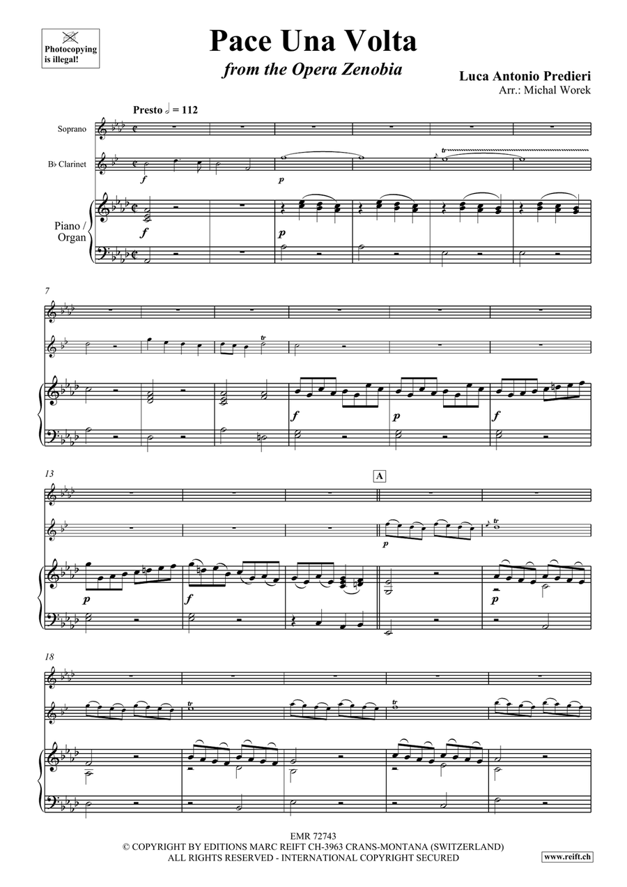 Pace Una Volta Pace Una Volta Clarinet scores gallery preview page 3