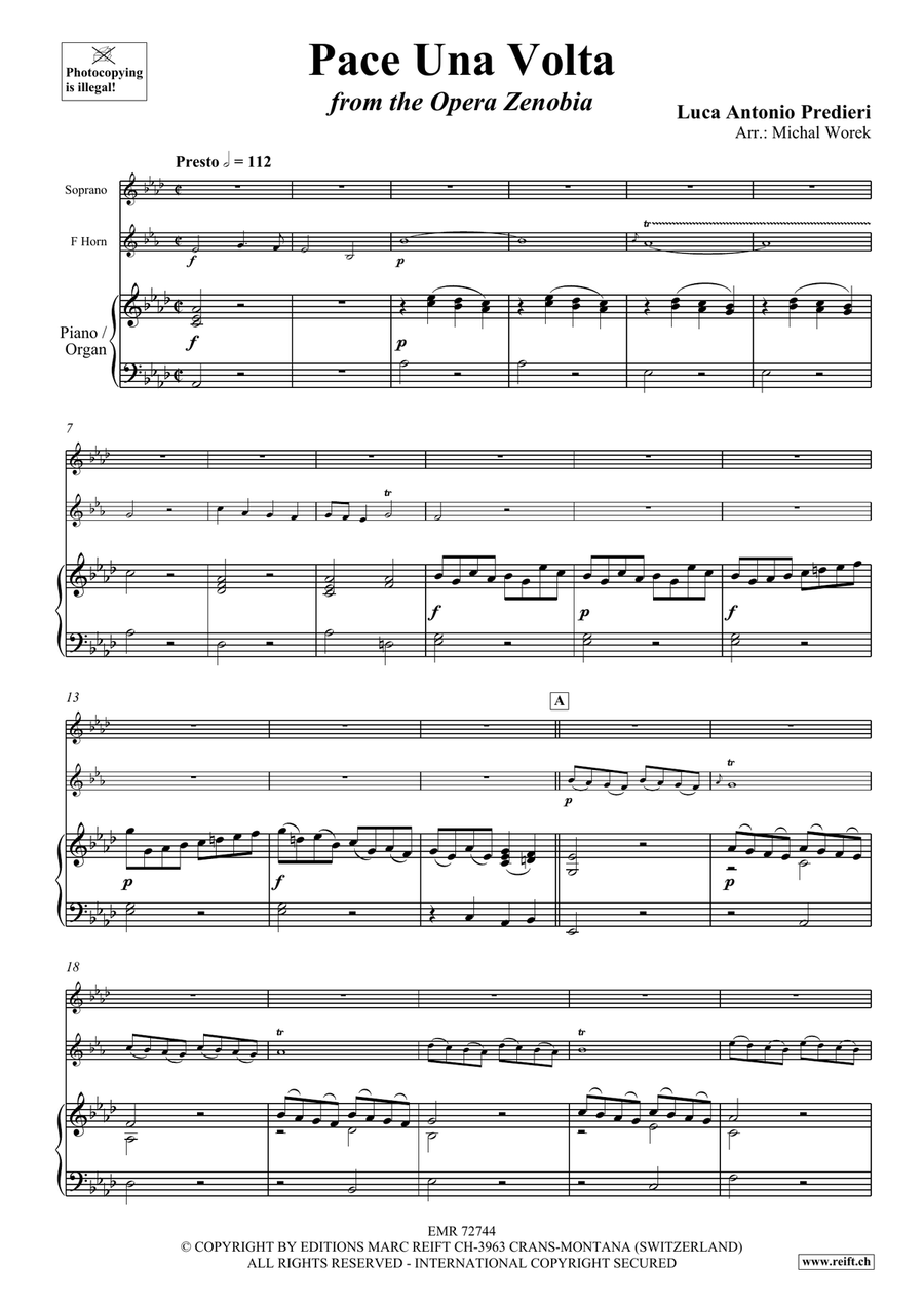 Pace Una Volta Pace Una Volta Horn scores gallery preview page 3
