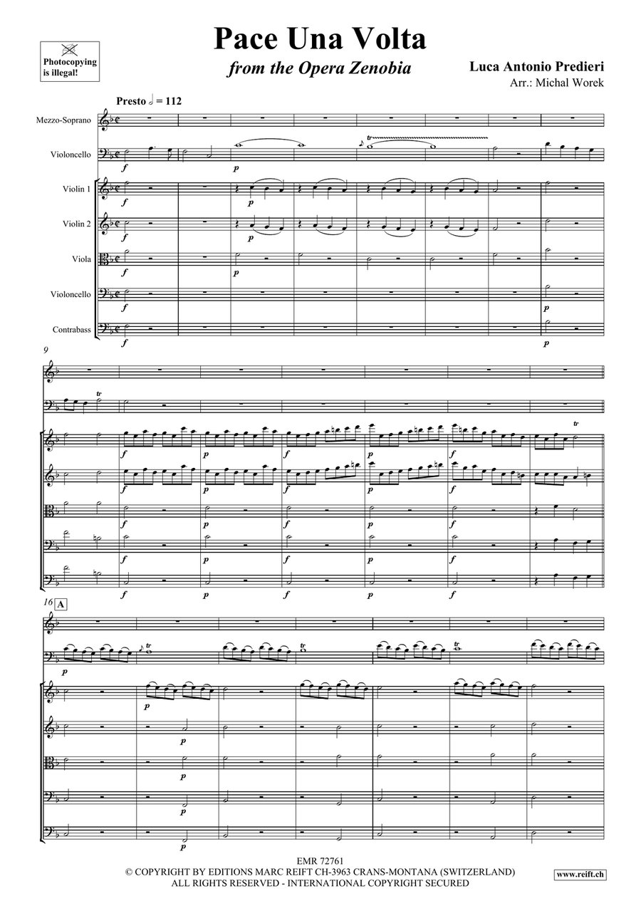 Pace Una Volta Pace Una Volta String Orchestra scores gallery preview page 3