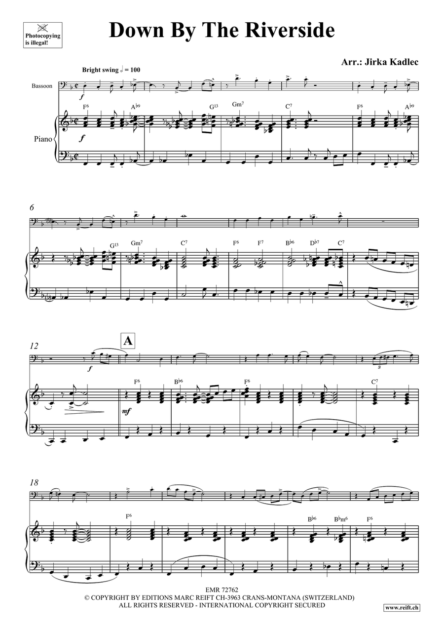 Down By The Riverside Down By The Riverside Bassoon Solo scores gallery preview page 4