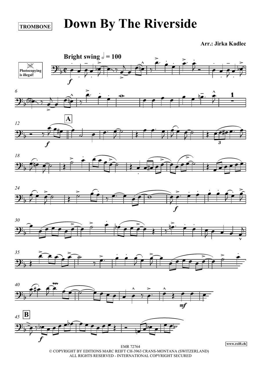 Down By The Riverside Down By The Riverside Piano Accompaniment scores gallery preview page 3
