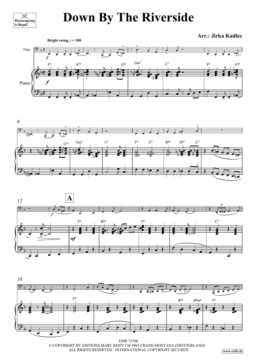 Down By The Riverside Down By The Riverside Tuba scores gallery preview page 4