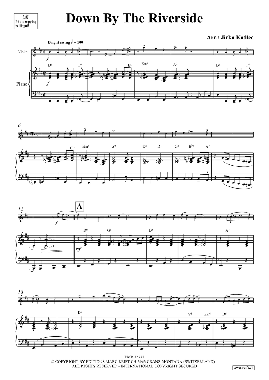 Down By The Riverside Down By The Riverside Violin Solo scores gallery preview page 4