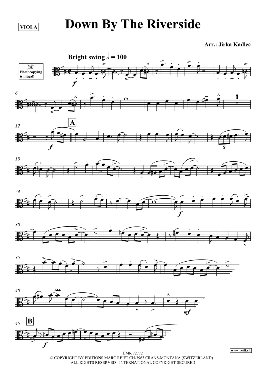 Down By The Riverside Down By The Riverside Piano Accompaniment scores gallery preview page 3