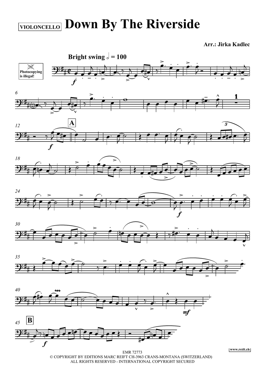 Down By The Riverside Down By The Riverside Piano Accompaniment scores gallery preview page 3